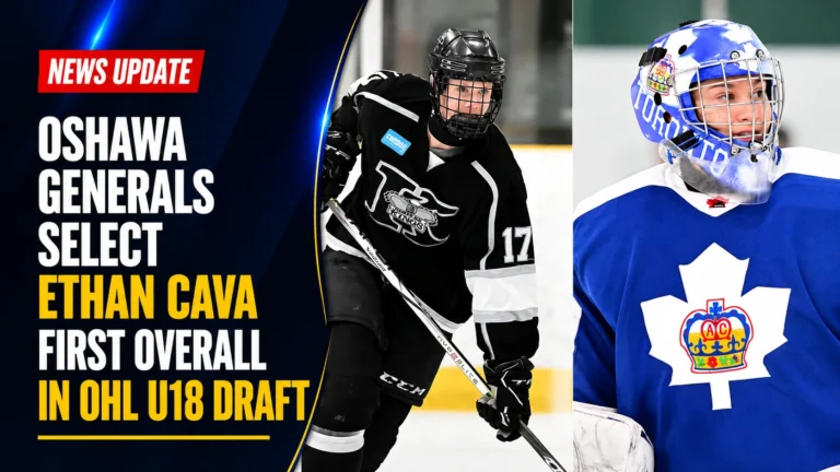 oshawa generals ethan cava first overall