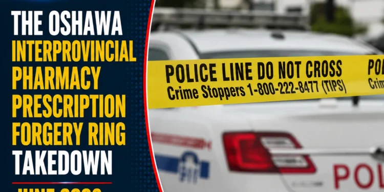 The Oshawa Interprovincial Pharmacy Prescription Forgery Ring Takedown June 2026 pharmacy