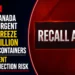 Health Canada Orders Urgent Defect Freeze On 1.2 Million Thermos Containers Over Violent Stopper Ejection Risk recall alert