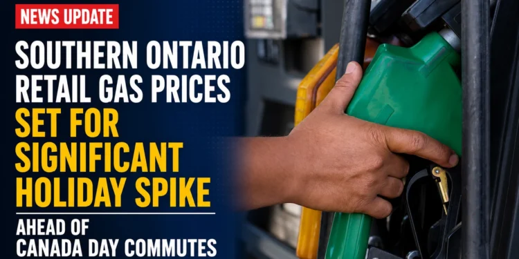 Southern Ontario Retail Gas Prices Set For Significant Holiday Spike Ahead Of Canada Day Commutes retail gas