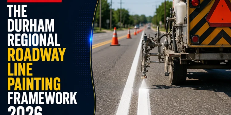 The Durham Regional Roadway Line Painting Framework 2026 roadway line painting