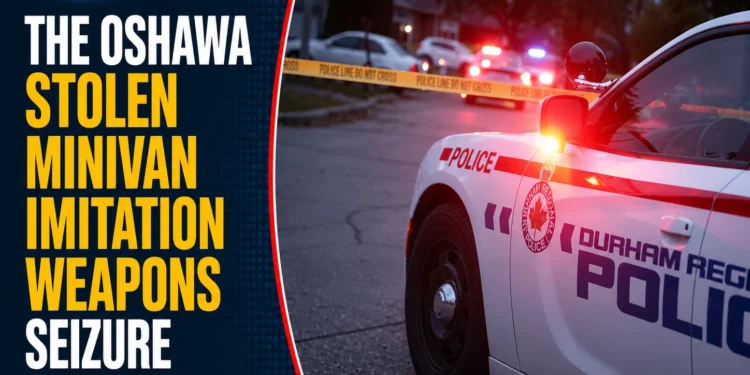 The Oshawa Stolen Minivan Imitation Weapons Seizure June 2026 stolen minivan