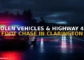 Stolen Vehicles And Highway 401 Foot Chase Keep Clarington Police Busy