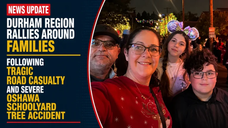 Durham Region Rallies Around Families Following Tragic Road Casualty and Severe Oshawa Schoolyard Tree Accident tree accident