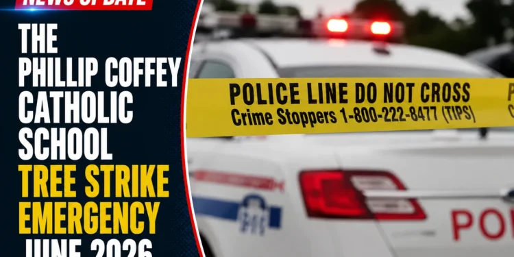 The Phillip Coffey Catholic School Tree Strike Emergency June 2026 tree strike emergency