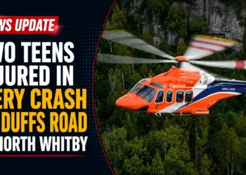 Two Teens Injured in Fiery Crash on Duffs Road in North Whitby two teens injured duffs road whitby