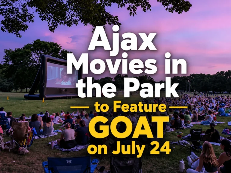 ajax movies in the park to feature goat on july 24