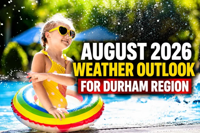 august 2026 weather outlook for durham region
