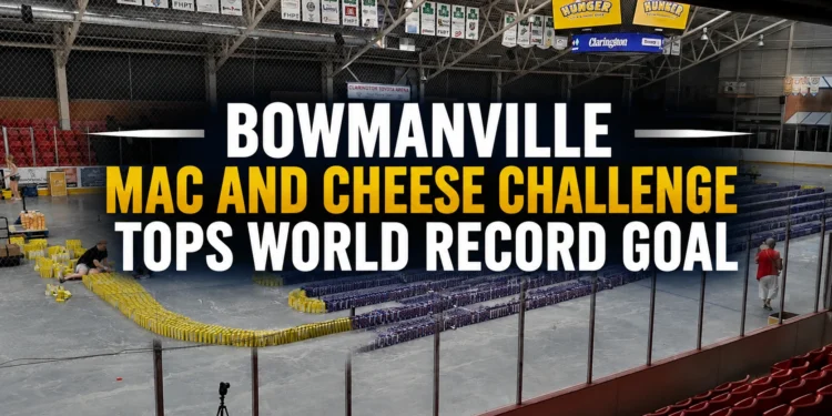 bowmanville mac and cheese challenge tops world record goal