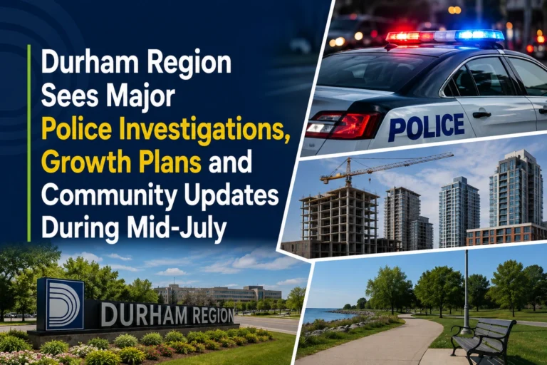 durham region sees major police investigations, growth plans and community updates during mid july
