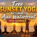 free sunset yoga returns to ajax waterfront this summer