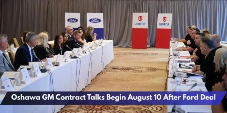 Oshawa GM Contract Talks Begin August 10 After Ford Deal Oshawa GM Contract Talks Begin August 10 After Ford Deal