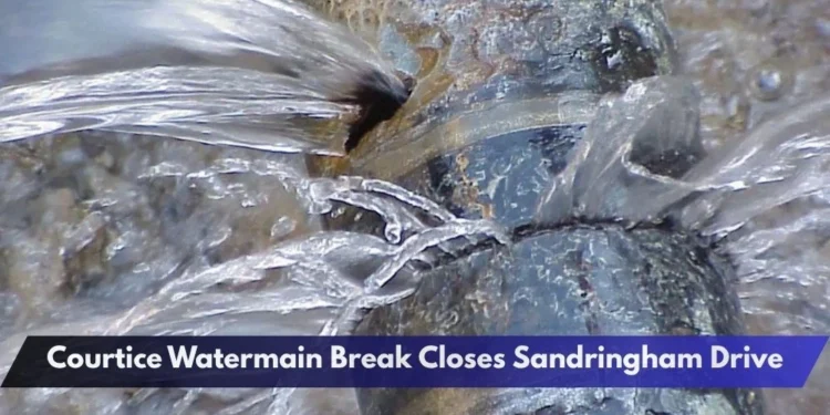 Courtice Watermain Break Closes Sandringham Drive Courtice Watermain Break Closes Sandringham Drive