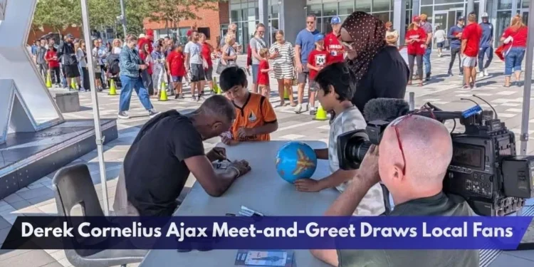 Derek Cornelius Ajax Meet-and-Greet Draws Local Fans Derek Cornelius Ajax Meet-and-Greet Draws Local Fans