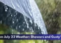 Durham July 22 Weather: Showers and Gusty Winds