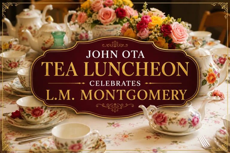 john ota tea luncheon celebrates l.m. montgomery