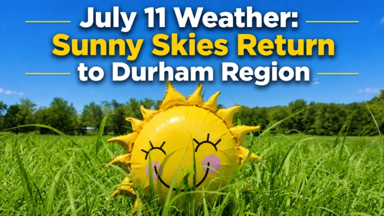 july 11 weather sunny skies return to durham region