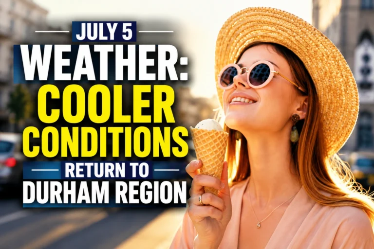 july 5 weather cooler conditions return to durham region