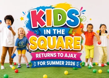 Kids in the Square Returns to Ajax with Free Family Entertainment This Summer kids in the square returns to ajax for summer 2026