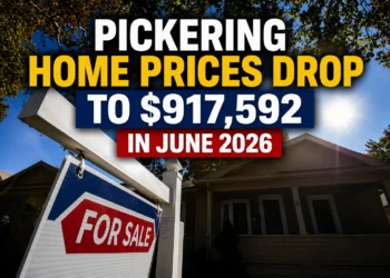 pickering home prices drop to $917,592 in june 2026