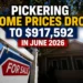 pickering home prices drop to $917,592 in june 2026