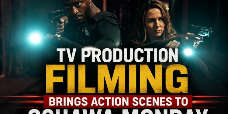 Television Production Brings Simulated Gunfire and Special Effects to Oshawa This Week tv production filming brings action scenes to oshawa monday