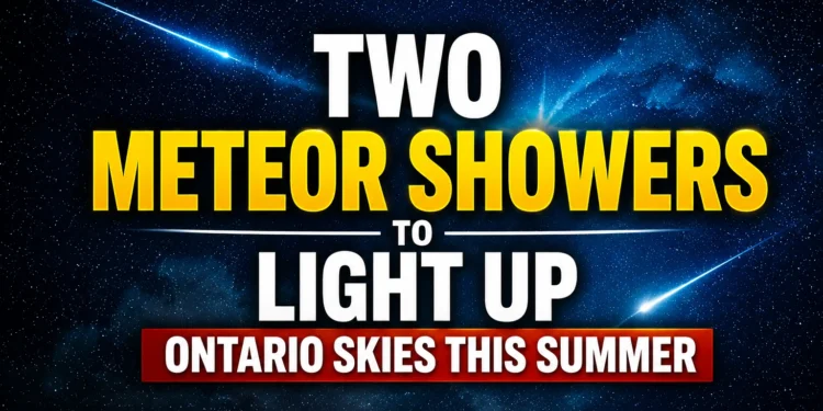 two meteor showers to light up ontario skies this summer
