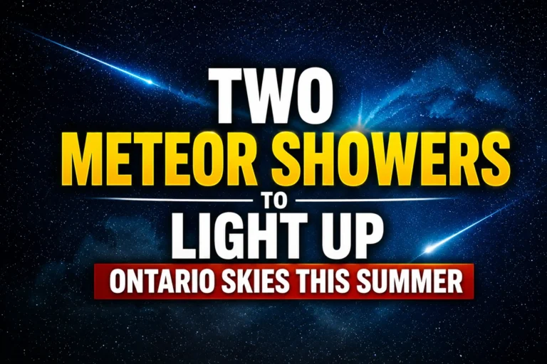 two meteor showers to light up ontario skies this summer
