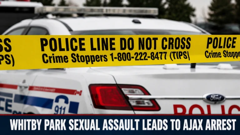 whitby park sexual assault leads to ajax arrest