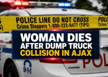 woman dies after dump truck collision in ajax