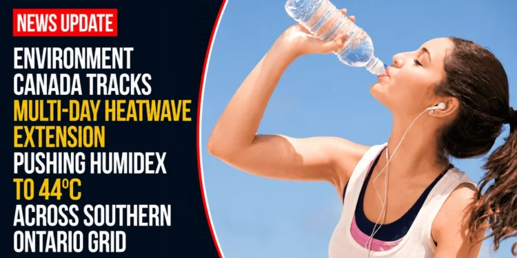 Environment Canada Tracks Multi-Day Heatwave Extension Pushing Humidex to 44°C Across Southern Ontario Grid environment canada
