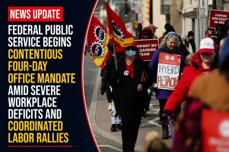Federal Public Service Begins Contentious Four-Day Office Mandate Amid Severe Workplace Deficits and Coordinated Labor Rallies fedaral public service