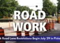 Brock Road Lane Restrictions Begin July 29 in Pickering