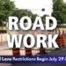Brock Road Lane Restrictions Begin July 29 in Pickering