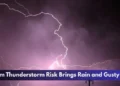 Durham Thunderstorm Risk Brings Rain and Gusty Winds