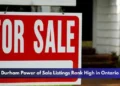 Durham Power of Sale Listings Rank High in Ontario