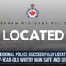 Durham Regional Police Successfully Locate Missing 27-Year-Old Whitby Man Safe and Sound missing