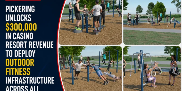 Pickering Unlocks $300,000 in Casino Resort Revenue to Deploy Outdoor Fitness Infrastructure Across All Three Wards outdoor fitness