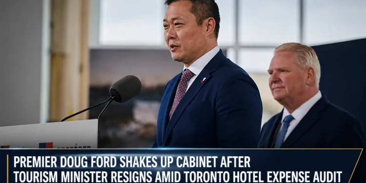 Premier Doug Ford Shakes Up Cabinet After Tourism Minister Resigns Amid Toronto Hotel Expense Audit premier