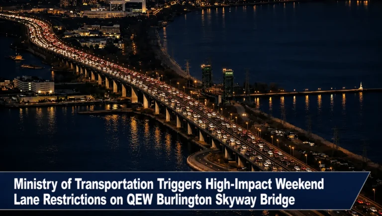 Ministry of Transportation Triggers High-Impact Weekend Lane Restrictions on QEW Burlington Skyway Bridge qew