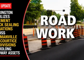 Clarington Mobilizes Pavement Crack Sealing Operations Across Bowmanville and Courtice Subdivisions to Prolong Roadway Assets road work