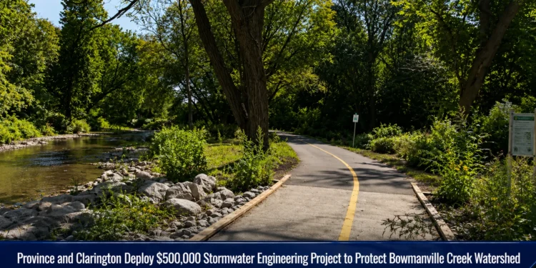 Province and Clarington Deploy $500,000 Stormwater Engineering Project to Protect Bowmanville Creek Watershed stromwater