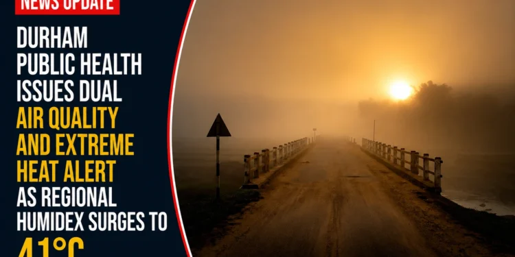Durham Public Health Issues Dual Air Quality and Extreme Heat Alert as Regional Humidex Surges to 41°C weather