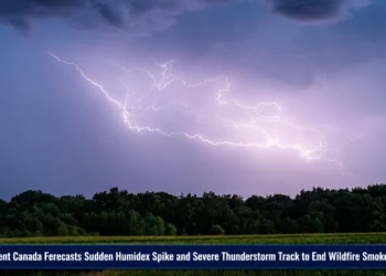 Environment Canada Forecasts Sudden Humidex Spike and Severe Thunderstorm Track to End Wildfire Smoke Grip weather