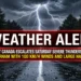 Environment Canada Escalates Saturday Severe Thunderstorm Threat Across Durham with 100 km/h Winds and Large Hail Warnings weather alert