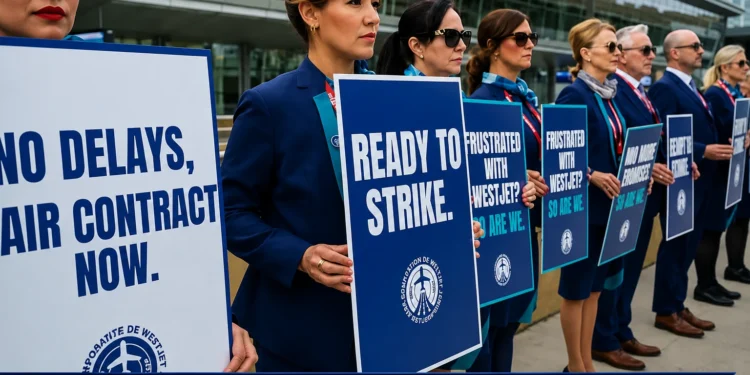 WestJet Flight Attendants Vote 99.4% to Strike Ahead of August Long Weekend westjet flight