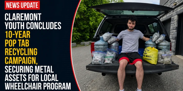 Claremont Youth Concludes 10-Year Pop Tab Recycling Campaign, Securing Metal Assets for Local Wheelchair Program youth concludes