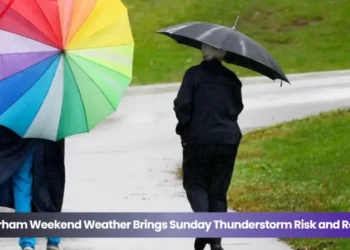 durham weekend weather brings sunday thunderstorm risk and rain