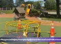 uxbridge playground injury prompts equipment removal and police investigation