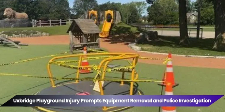 Uxbridge Playground Injury Prompts Equipment Removal and Police Investigation uxbridge playground injury prompts equipment removal and police investigation
